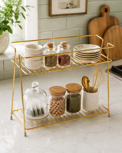Multi-Purpose 2-Layer Storage Shelf