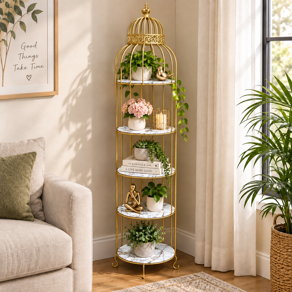 Hafsa Special 5 Layers Birds Cages Rack Storage – Luxury Multipurpose Organizer Stand