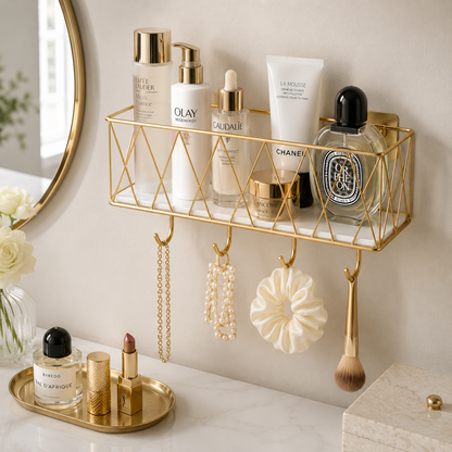 Multipurpose Wall Mounted Storage Rack – Space Saving Organizer for Kitchen, Bathroom & Home