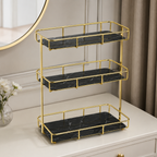 3 Layers Luxury Design Free Standing Shelf Makeup Organizer