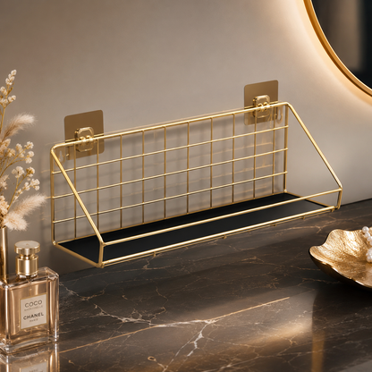 Multipurpose Wall Mounted Bathroom Storage Rack | Space-Saving Organizer Shelf for Toiletries & Accessories