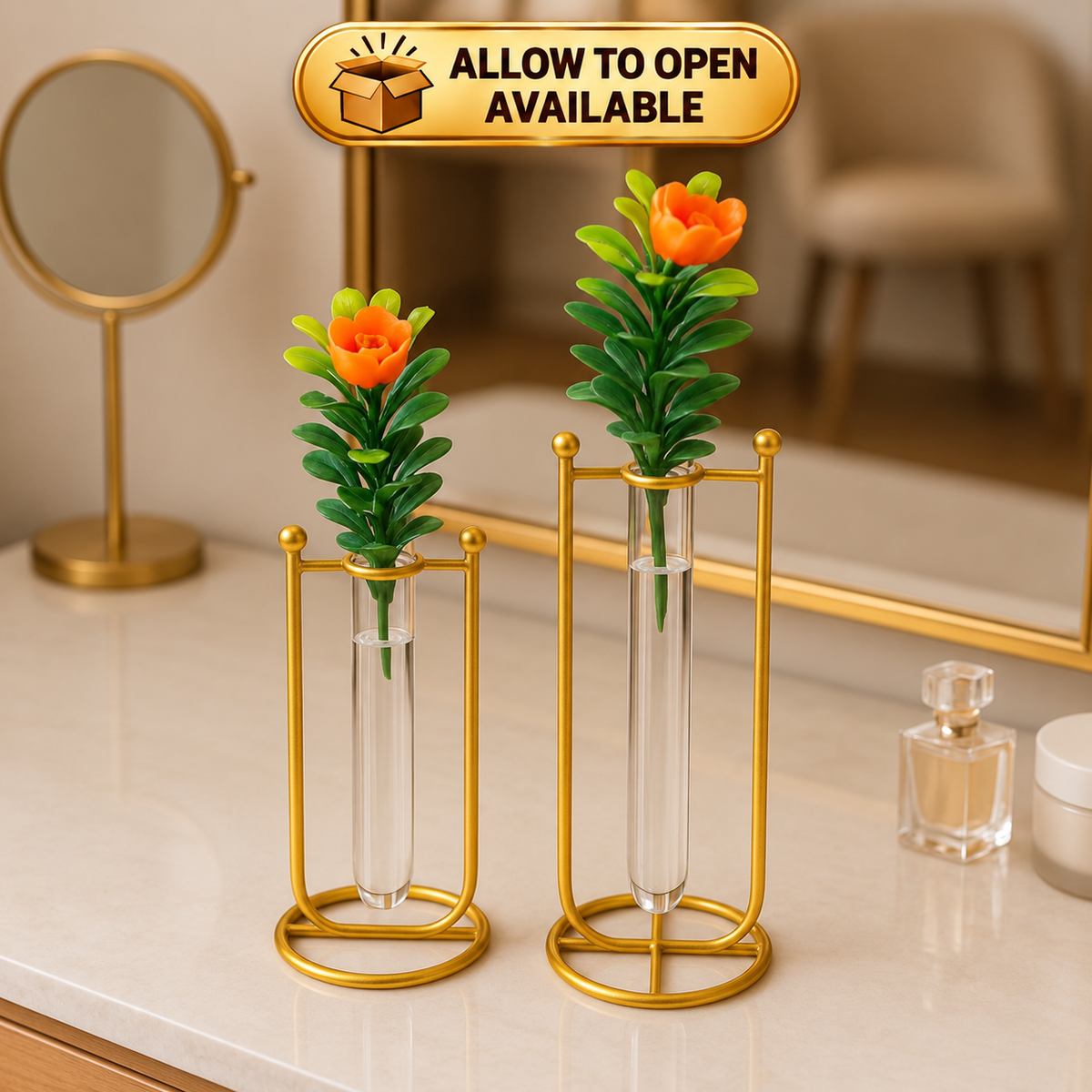 Flower  vase with tubes – Modern Elegant Home Décor.