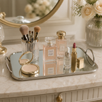 Premium Tableware Cosmetics Dish with Mirror Tray