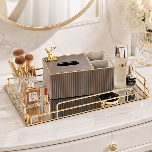 Premium Quality Vanity Display Tray – Elegant Organizer for Cosmetics & Accessories