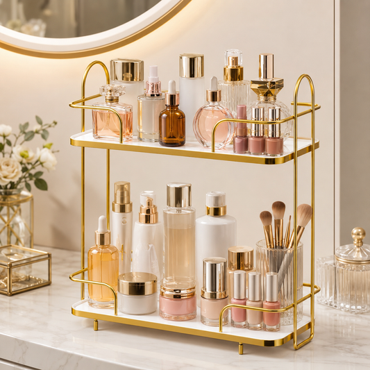 Luxury Makeup Organizer Rack – & Skincare